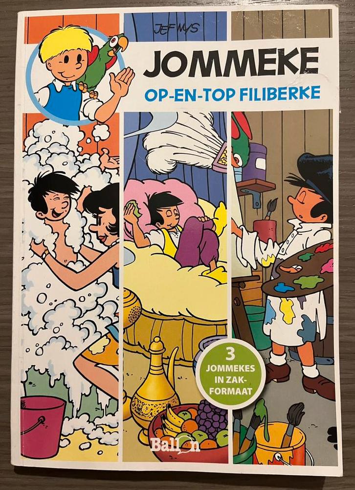 1. Op-en-top Filiberke - 3 Jommekes in zakformaat, Boeken, Stripverhalen, Ophalen