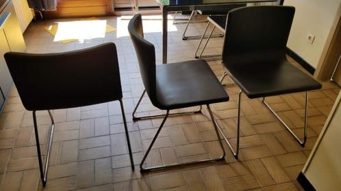 Stoelen eetkamer zwart 6, Huis en Inrichting, Stoelen, Gebruikt, Vijf, Zes of meer stoelen, Zwart, Ophalen