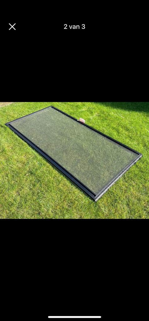 Schuif-vliegraam Elegance Aluminium Ral 9005 (zwart), Doe-het-zelf en Bouw, Deuren en Vliegenramen, Nieuw, Buitendeur, 215 cm of meer