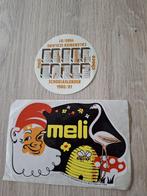 Stickers Meli Park De Panne Choco bijen kabouter honing, Ophalen of Verzenden, Zo goed als nieuw, Bedrijf of Vereniging