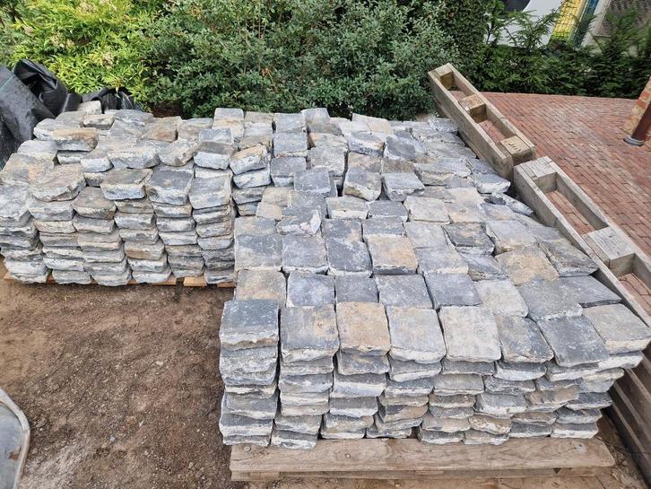 Basalt klinkers, Tuin en Terras, Tegels en Klinkers, Gebruikt, Klinkers, Overige materialen, 10 m² of meer, Ophalen