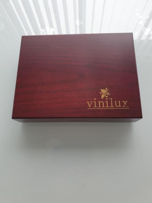 " VINILUX " Geschenkkoffertje voor wijn NIEUW !!, Collections, Vins, Neuf, Autres types, Autres régions, Enlèvement ou Envoi