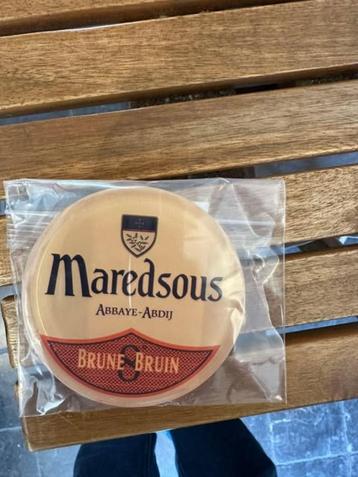 Médaillon à robinet marron Maredsous D82, Enlèvement ou Envoi, Neuf, Panneau, Plaque ou Plaquette publicitaire, Autres marques