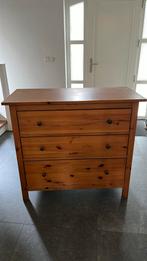 Commode hemnes en pin massif, Ophalen, Gebruikt, 100 tot 150 cm, 3 of 4 laden