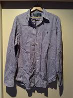 Polo Ralph Lauren hemd - Size L - Slim fit - Paars/Wit, Vêtements | Hommes, Chemises, Comme neuf, Polo Ralph Lauren, Enlèvement ou Envoi