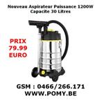 Nouveau Aspirateur Sec et Humide, Capacité 30L, Stofzuiger, Nieuw, Ophalen of Verzenden, Reservoir