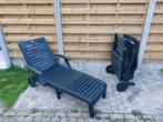 1 Jardin ligbed, Ophalen, Zo goed als nieuw, Kunststof, Inklapbaar