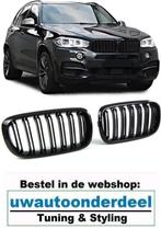 Grill Nieren Dubbele Spijl Zwart Voor Bmw X5 F15 X6 F16, Envoi