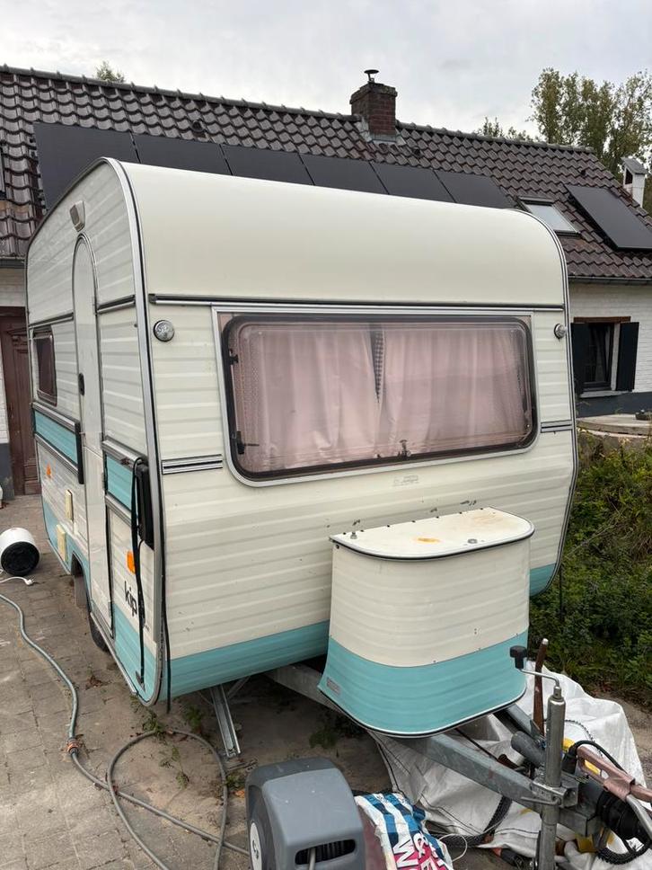 Caravan, Caravans en Kamperen, Caravans, Particulier, tot en met 2, 500 - 750 kg, Standaardzit, Kip, Dwarsbed, tot 4 meter, Gascomfoor