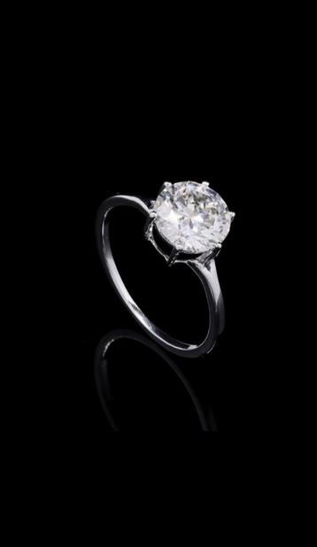 2,05 ct Lab-Grown Diamant Solitair Ring, hrd ant certificaat beschikbaar voor biedingen