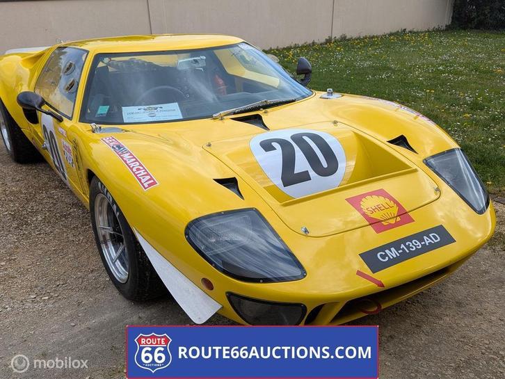GT40 Sbarro | 1974 | Route 66 Auctions, Auto's, Oldtimers, Bedrijf, Te koop, Overige merken, Benzine, Overige carrosserie, Handgeschakeld