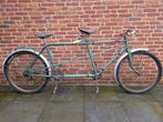 Vintage sporttandem met leren zadels, Fietsen en Brommers, Ophalen, Zo goed als nieuw