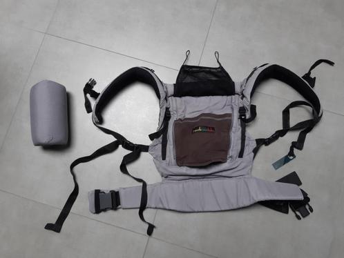 Porte-bébé en tissus avec rehausseur et porte tête, Kinderen en Baby's, Babydragers en Draagdoeken, Gebruikt, Draagzak, Buik of Rug