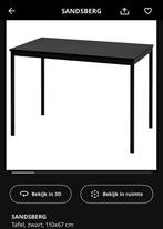 Ikea Sandsberg tafel zwart, Ophalen, Zo goed als nieuw