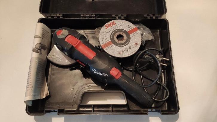 SKIL „Grindcat” 9245 - 75 haakse slijper (met schijven), Doe-het-zelf en Bouw, Gereedschap | Slijpmachines, Gebruikt, Haakse handslijpmachine