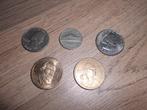 Lot 5 oude Amerikaanse dollarmunten, Ophalen of Verzenden
