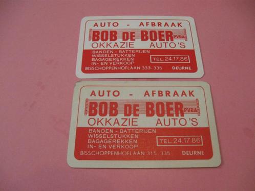 2 joker speelkaarten Okkazie auto's De Boer (24), Verzamelen, Speelkaarten, Jokers en Kwartetten, Zo goed als nieuw, Speelkaart(en)