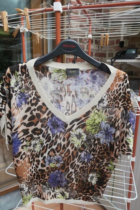 Oversized pull nieuw floral & leopardprint Liu Jo mt 38-40, Kleding | Dames, Truien en Vesten, Nieuw, Maat 38/40 (M), Overige kleuren