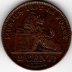 België : 2 Centimes 1909 Frans Morin 217 Ref 16461, Postzegels en Munten, Munten | België, Ophalen of Verzenden, Brons, Losse munt