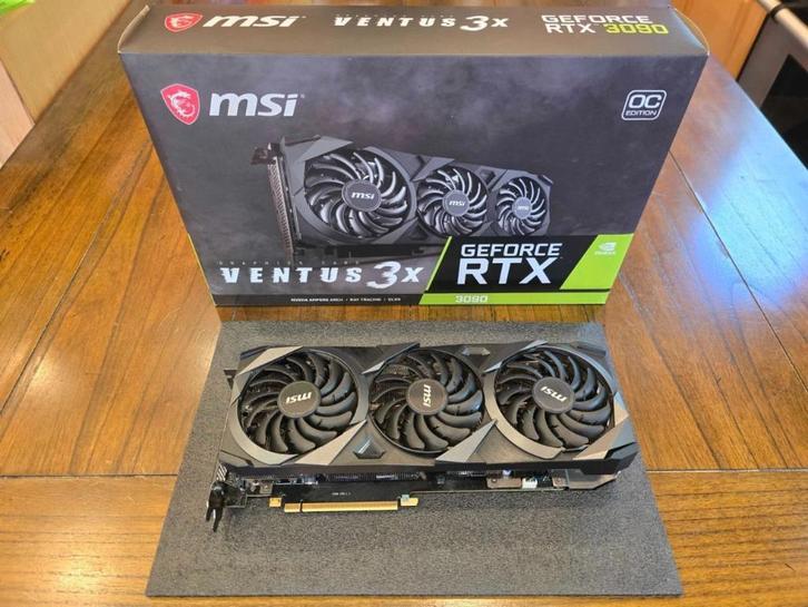 MSI GeForce RTX 3090 Ventus 3X OC 24 GB, Computers en Software, Videokaarten, Gebruikt, Ophalen of Verzenden