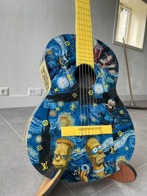 Van Gogh Louis Vuitton Gitaar Kunst Item met certificaat, Antiek en Kunst, Kunst | Designobjecten, Ophalen of Verzenden