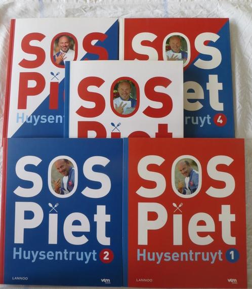 Piet Huysentruyt - SOS Piet - Deel 1 - 2 - 3 - 4 - 5, Boeken, Kookboeken, Zo goed als nieuw, Ophalen of Verzenden