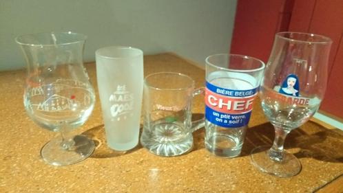 Verres à bière pour collection. Vente à la pièce., Collections, Verres & Petits Verres, Enlèvement ou Envoi