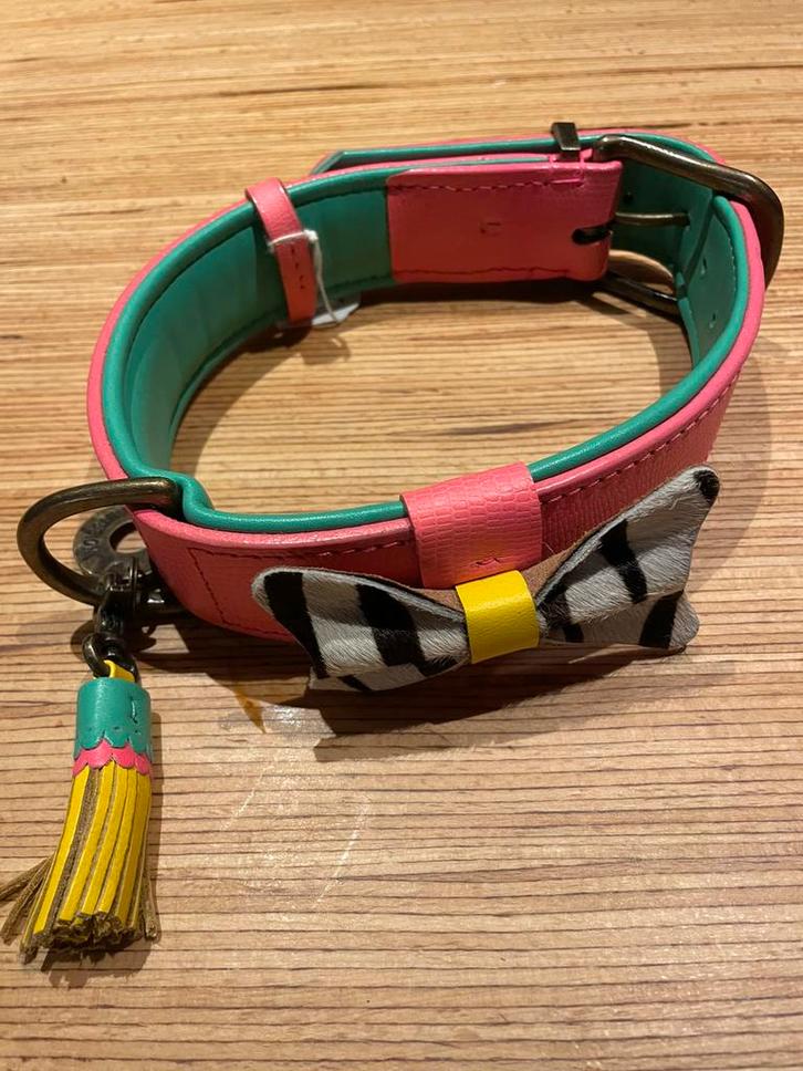 Handgemaakte nieuwe leren hondenhalsband 40-50 cm hals, Dieren en Toebehoren, Hondenhalsbanden en Penningen, Nieuw, Handgemaakt
