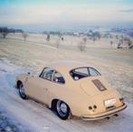 Porsche 356 At1 de 1956, Boîte manuelle, Cuir, Beige, 4 places