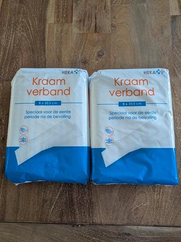 2 pakken kraamverband (24 stuks)  beschikbaar voor biedingen