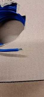 Soepel vertinde installatiedraad 6mm² blauw, Ophalen of Verzenden, Nieuw, Kabel of Snoer