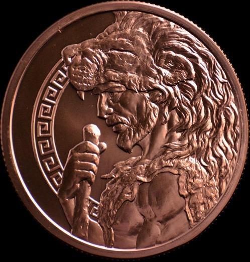 USA - The 12 Labors of Hercules - 5 Oz Fine Copper Medal, Timbres & Monnaies, Métaux nobles & Lingots, Cuivre, Envoi