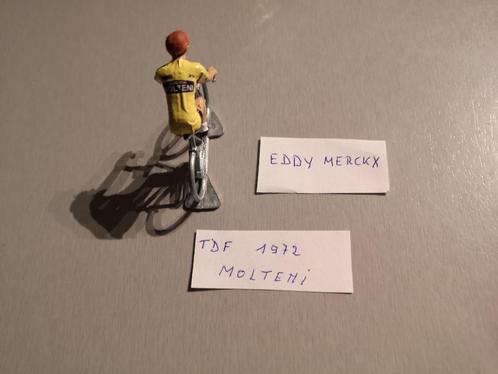 Eddy Merckx maillot jaune  "MOLTENI"    TDF 72 (metaal), Antiek en Kunst, Antiek | Speelgoed, Verzenden