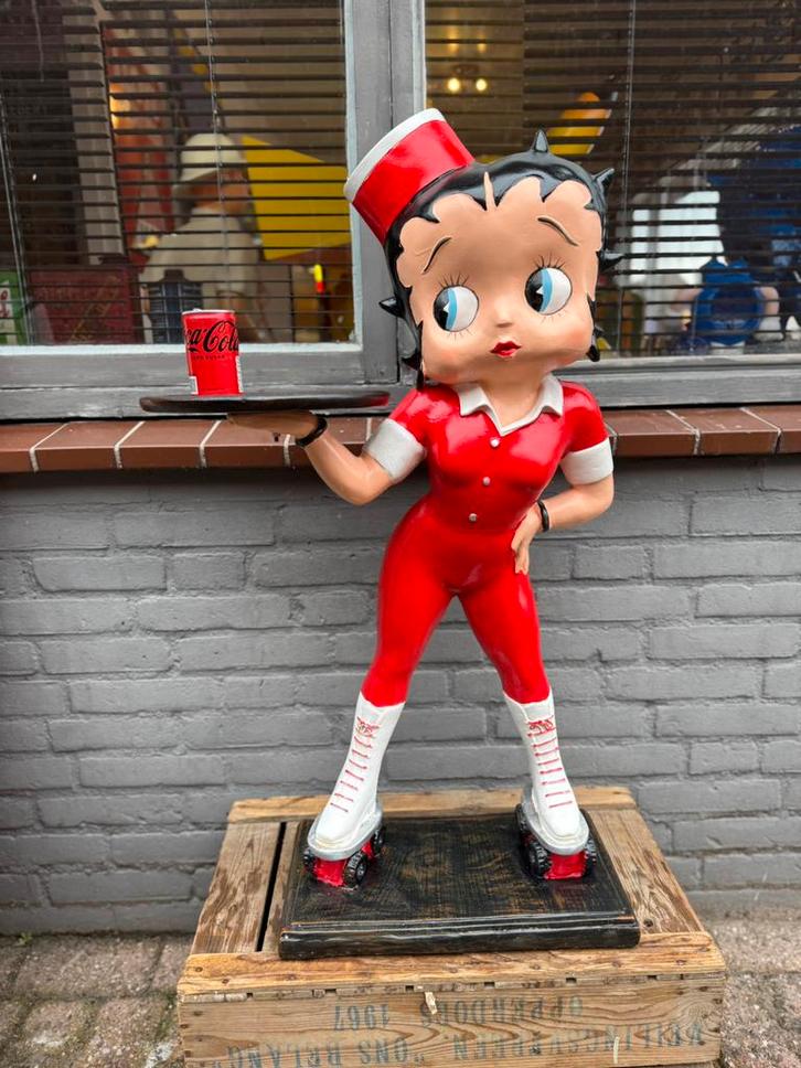 Grande statue de Betty Boop Diner, Collections, Statues & Figurines, Comme neuf, Fantasy, Enlèvement