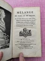 Comte d'Hartig : Mélange de vers et de prose (1788), Utilisé, Un auteur, Enlèvement ou Envoi, Comte François d'Hartig