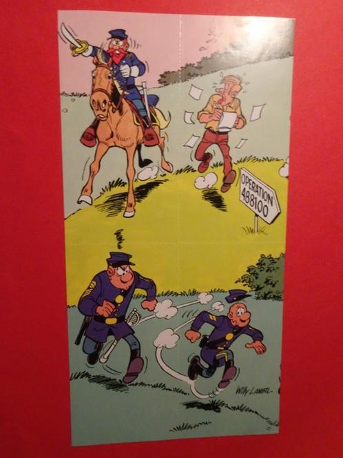Operatie 48 81 00 vel - Lambil - The Bluecoats, Verzamelen, Stripfiguren, Zo goed als nieuw, Plaatje, Poster of Sticker, Overige figuren