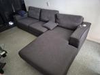 grijze L vorm zetel, Huis en Inrichting, Ophalen, Gebruikt, 100 tot 125 cm, 150 tot 200 cm