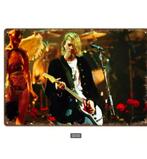 Vintage metalen bordjes Nirvana / Kurt Cobain (30x20cm), Ophalen of Verzenden, Nieuw