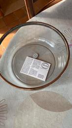 Vintage glazen kom met metalen rand en garantie certificaat, Ophalen