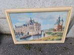 Schilderij : Kasteel van Chenonceau, Antiek en Kunst, Kunst | Schilderijen | Klassiek, Ophalen of Verzenden