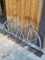 2 smeedijzeren stalramen 80cm, Gebruikt, Raamkozijn, Minder dan 75 cm, Metaal