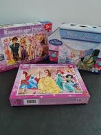 Lot de 3 boîtes de puzzle Princesses, Enlèvement, Comme neuf, 4 à 6 ans, En bois