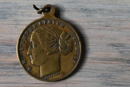 médaille SM L'impératrice Eugénie, Timbres & Monnaies, Pièces & Médailles, Bronze, Envoi