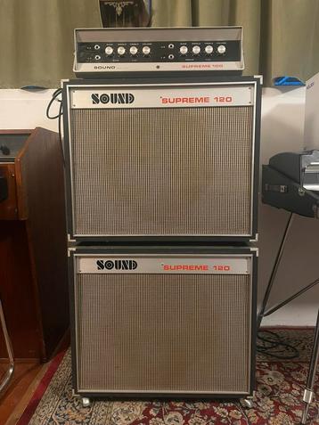 1970s SOUND SUPREME versterker, Muziek en Instrumenten, Ophalen, Gebruikt, Gitaar, 100 watt of meer