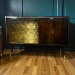 Armoire/meuble de bar vintage avec vitrine, Enlèvement ou Envoi, Utilisé