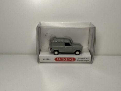 RENAULT R4 Fourgonnette Tôlée Gris 1/87 HO WIKING Neuve+Bte, Hobby en Vrije tijd, Modelauto's | 1:87, Nieuw, Auto, Wiking, Ophalen of Verzenden