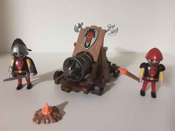 PLaymobil drakenridders en kanon - compleet, Kinderen en Baby's, Speelgoed | Playmobil, Zo goed als nieuw, Complete set, Verzenden
