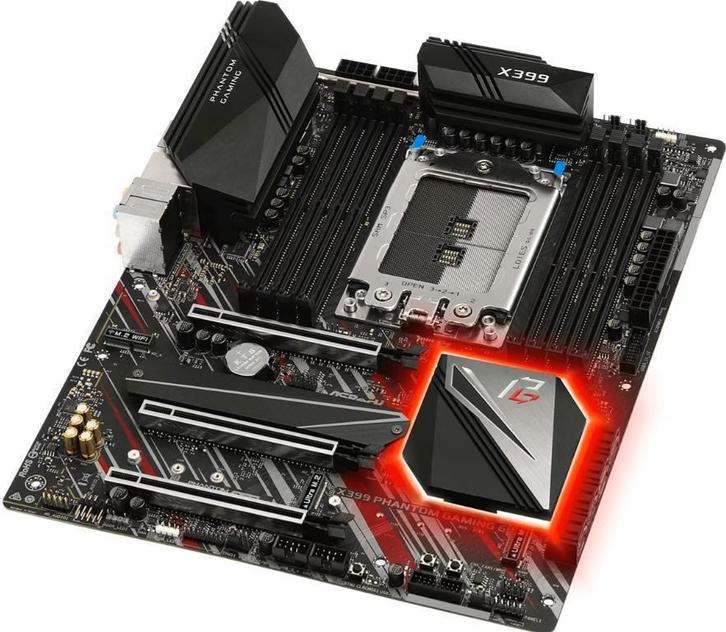 ASRock X399 Phantom Gaming 6, Computers en Software, Moederborden, Zo goed als nieuw, AMD, DDR4, Ophalen of Verzenden