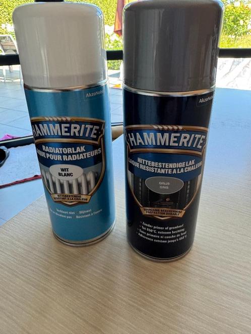 Hammerite verf spuitbussen, Doe-het-zelf en Bouw, Verf, Beits en Lak, Nieuw, Verf, Minder dan 5 liter, Wit, Ophalen