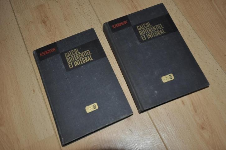 Calcul intégral et différentiel , tomes 1 et 2, N.Piskounov, Boeken, Studieboeken en Cursussen, Gelezen, Hoger Onderwijs, Ophalen of Verzenden